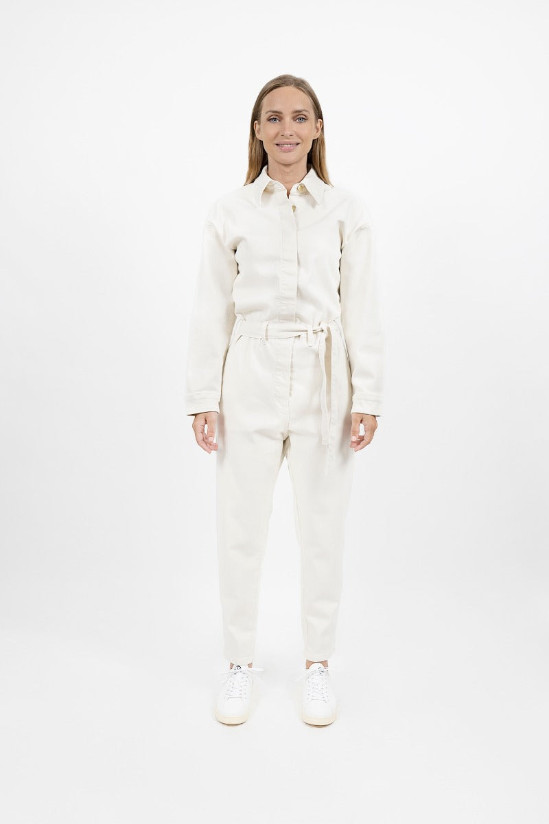 White denim boilersuit hotsell