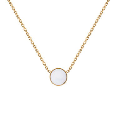 Necklace with Opal in Gold Plated Silver