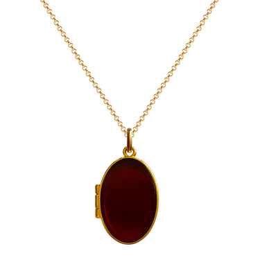 Amber and Gold "Treasure of the Baltic Sea" Medallion Necklace.