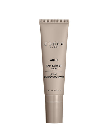 Front of Skin Barrier Serum with a white background.