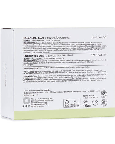 Bia Soap Duo back of packaging.
