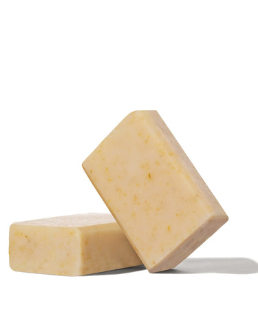 Image of two Bia Unscented bar soap stacked on top of each other.