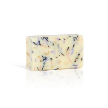 Image of the blue planet soap on a white background.