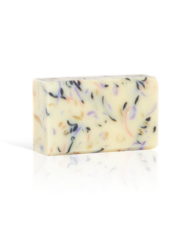 Image of the blue planet soap on a white background.