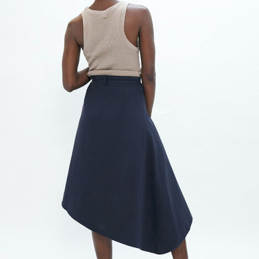 Mallorca - Asymmetrical Skirt - Midnight Blue