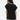 Muscat padded shoulder t-shirt in black sand