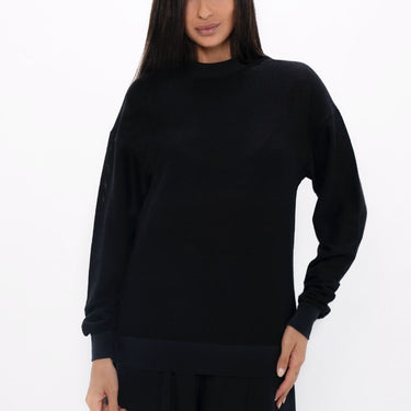 Philly - Cozy Sweater - Black Sand